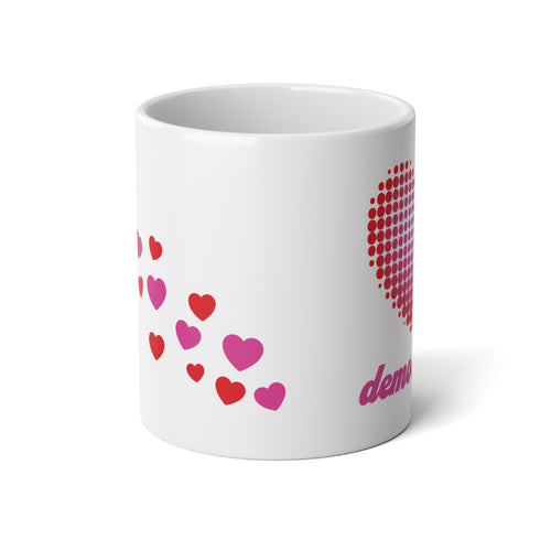 "Heart Love Democracy" Jumbo 20oz Coffee Mug