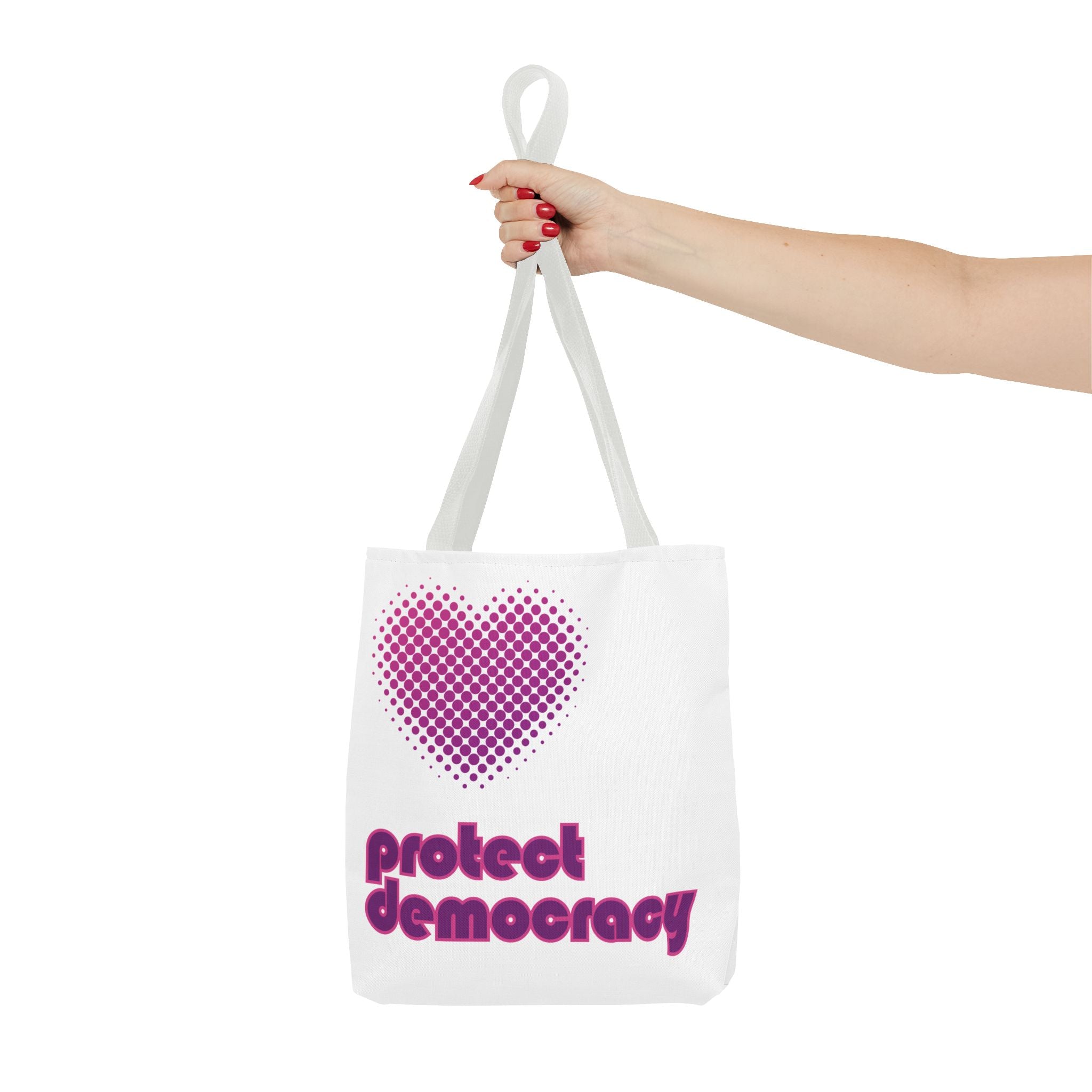 Protect Democracy Heart Tote Bag