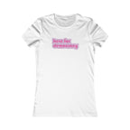 "Here for Democracy" Retro 80's Woman's Slim Fit Graphic Tee