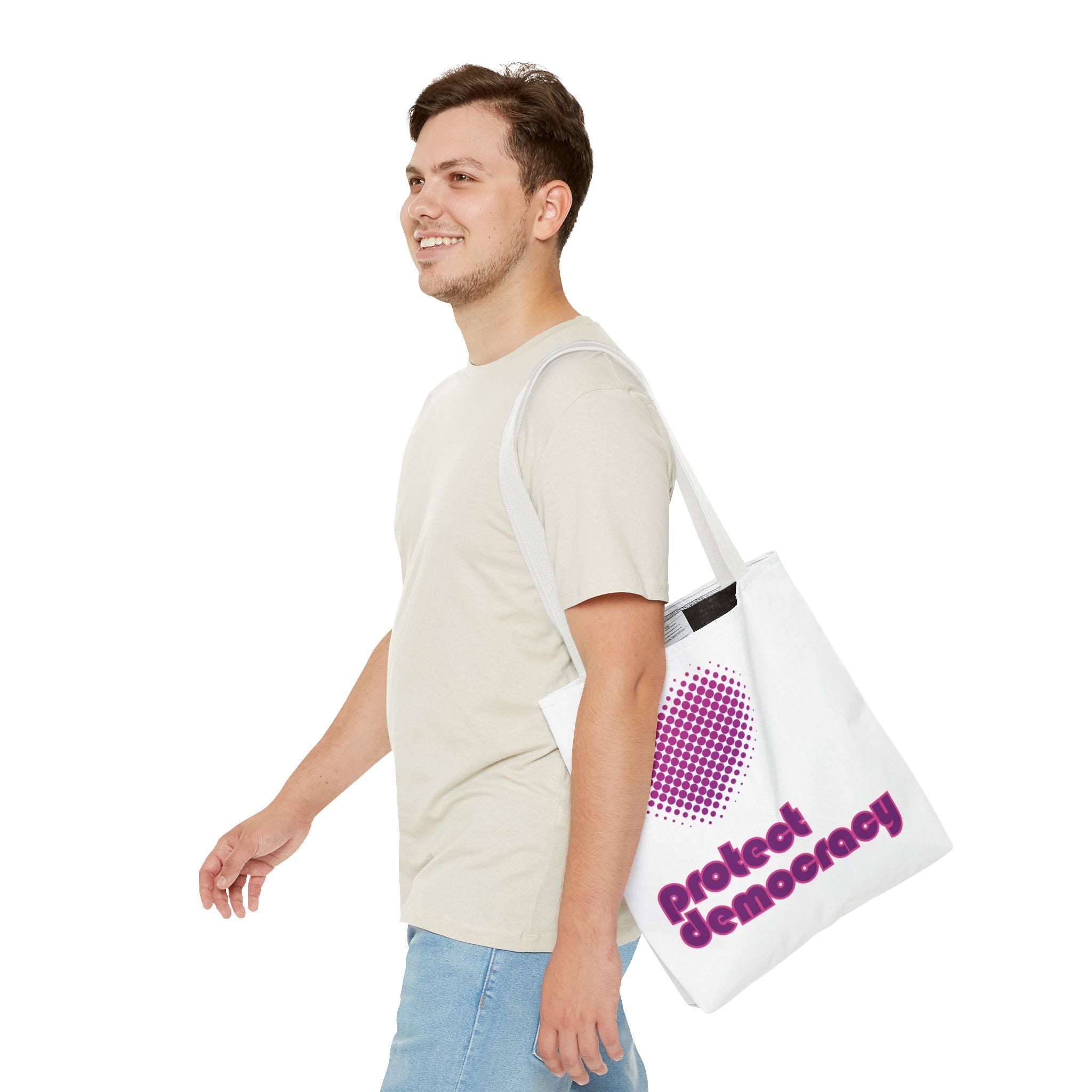 Protect Democracy Heart Tote Bag