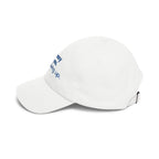 "Democracy needs you. Keep showing up." Embroidered Political Statement Hat — Dad Cap