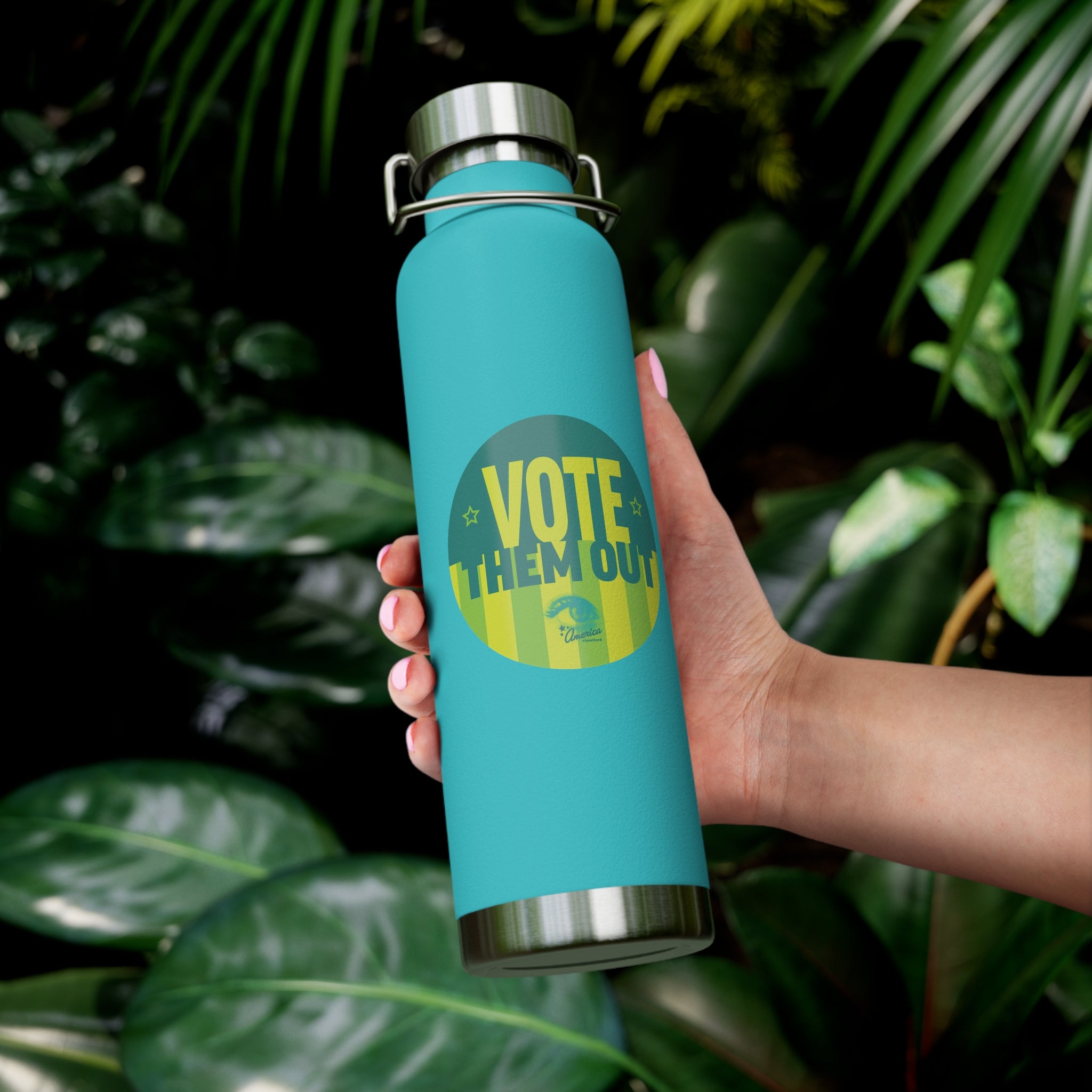 'Vote Them Out' Political Insulated 22oz Copper Vacuum Water Bottle