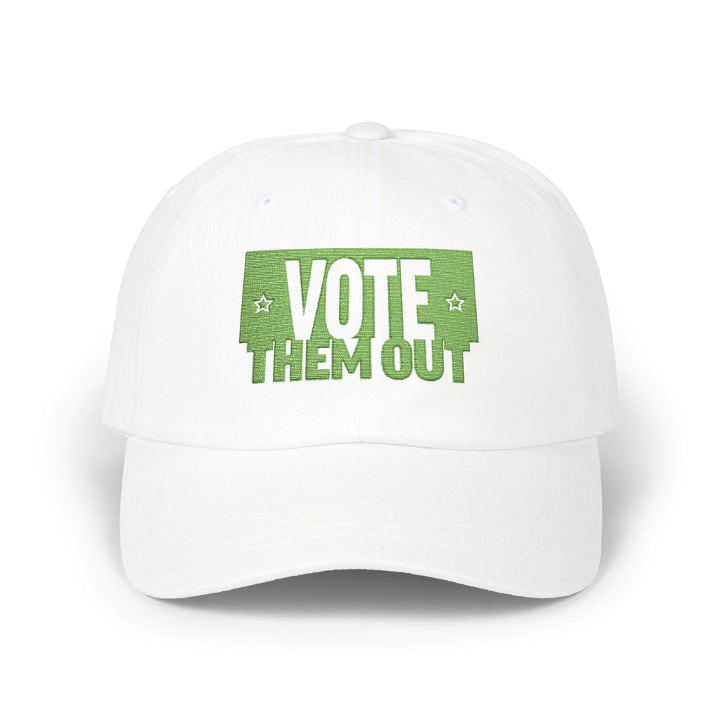 "VOTE THEM OUT" Green Political Dad Cap Baseball Hat
