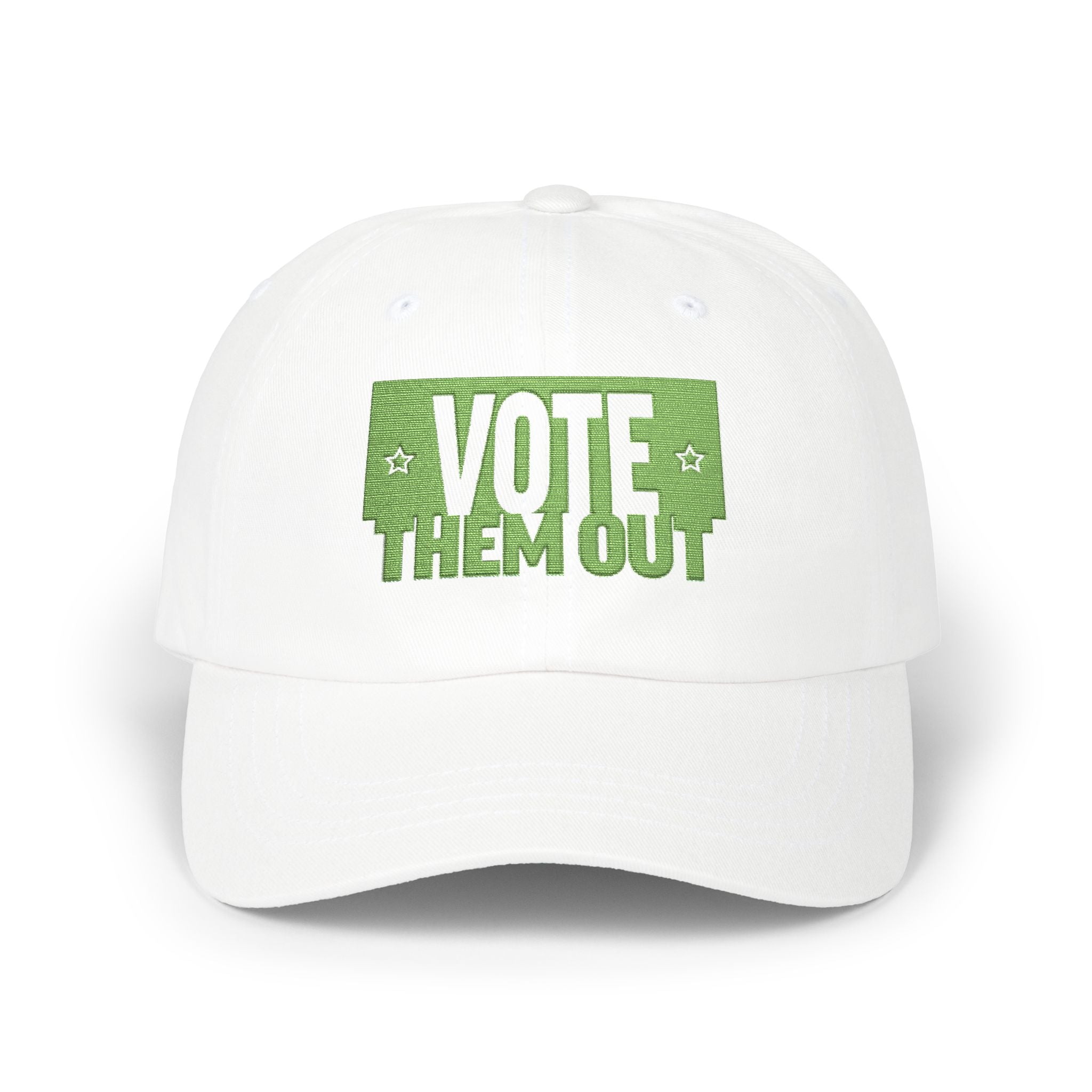 "VOTE THEM OUT" Green Political Dad Cap Baseball Hat
