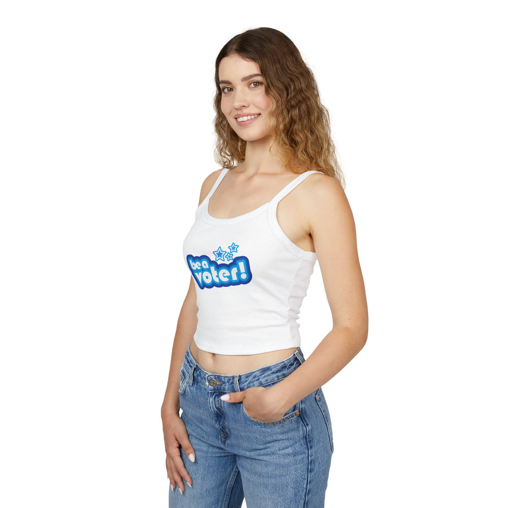 "Be a Voter!" Women's Spaghetti Tank — Political Voter Top