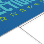 Free & Fair Elections Yard Sign — Political Campaign Plastic Lawn Sign