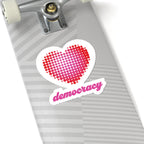 Love Democracy Heart Sticker
