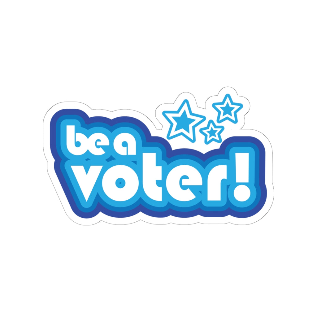 "Be a Voter!" Blue Kiss-Cut Vinyl Political Awareness Sticker