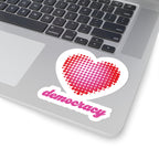 Love Democracy Heart Sticker