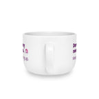 Democracy Needs You 25oz Ceramic Latte Mug — Keep Showing Up Political Message Coffee Cup