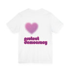 Protect Democracy Retro Heart Tee