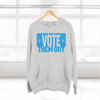 "Vote Them Out" Hoodie Blue — Political Activism Pullover