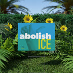 "Abolish ICE" Bold Political Protest Lawn Sign Protest Sign