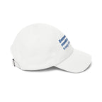 "Democracy needs you. Keep showing up." Embroidered Political Statement Hat — Dad Cap