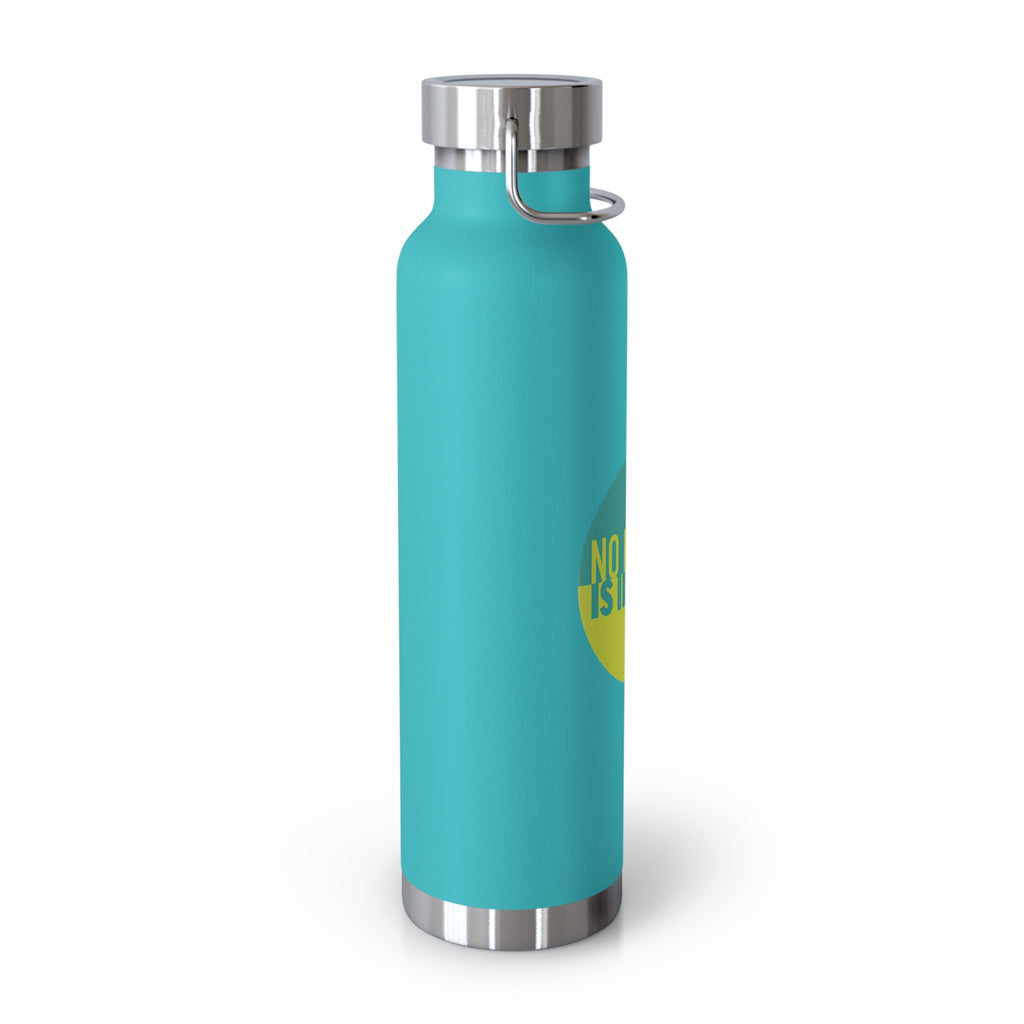 "No Human Is Illegal" Activist Design 22oz Insulated Water Bottle