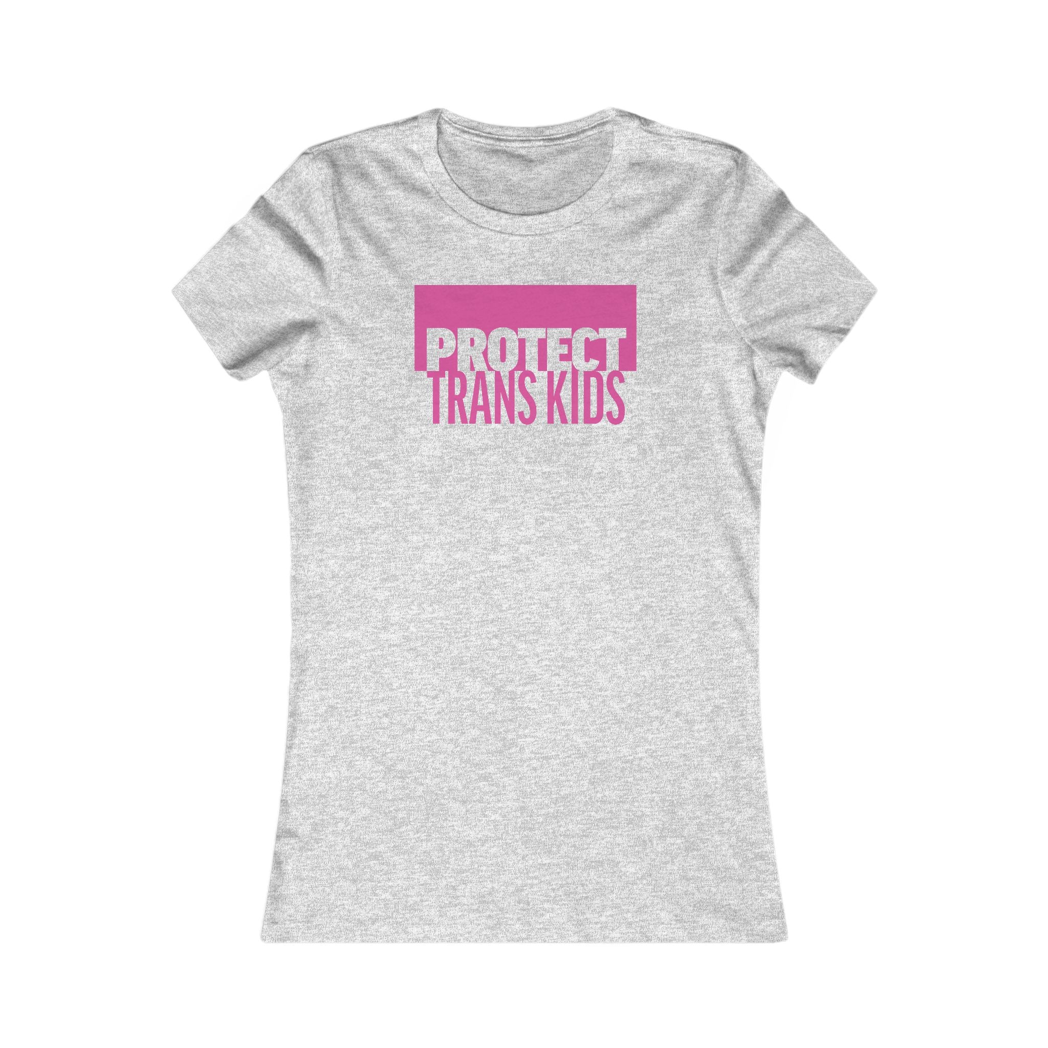 "Protect Trans Kids" Women's Slim Fit LGBTQ+ Tee