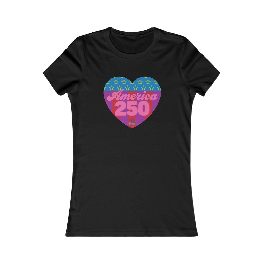 America 250 Heart Graphic 250th Anniversary Tee