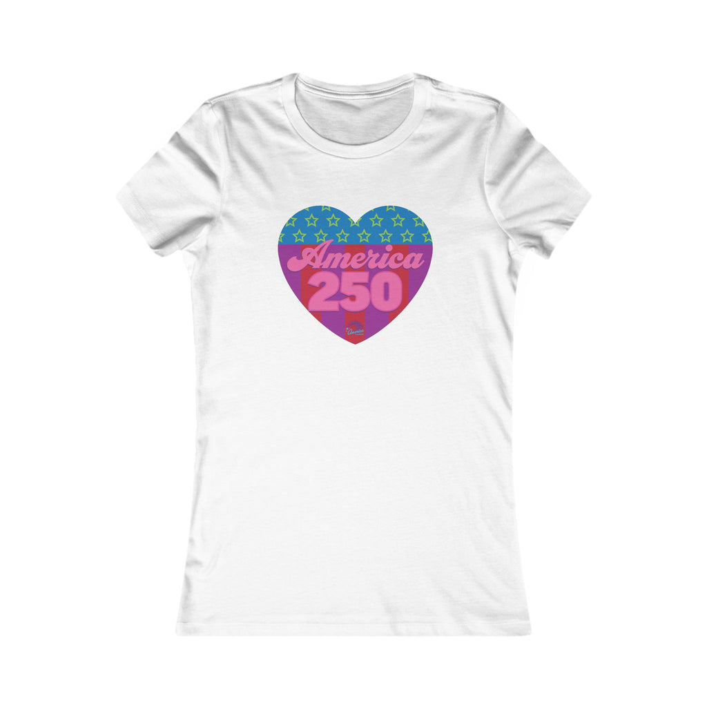 America 250 Heart Graphic 250th Anniversary Tee