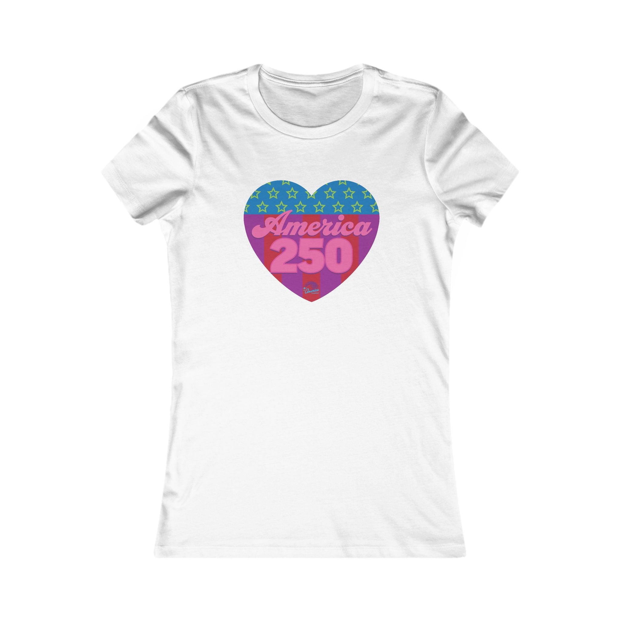 America 250 Heart Graphic 250th Anniversary Tee