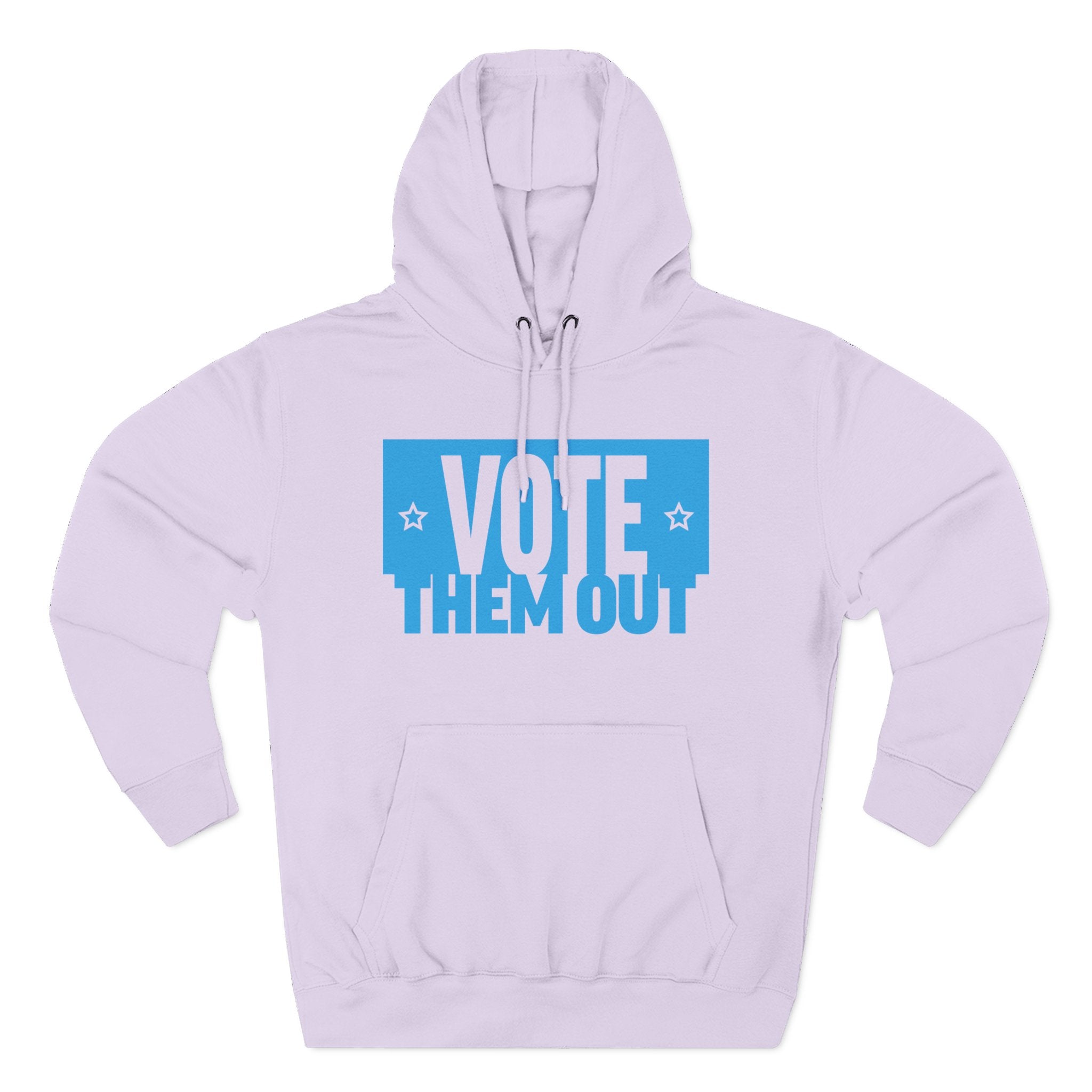 "Vote Them Out" Hoodie Blue — Political Activism Pullover