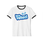 "Be a Voter!" Ringer Tee Political Vote Awareness T-Shirt