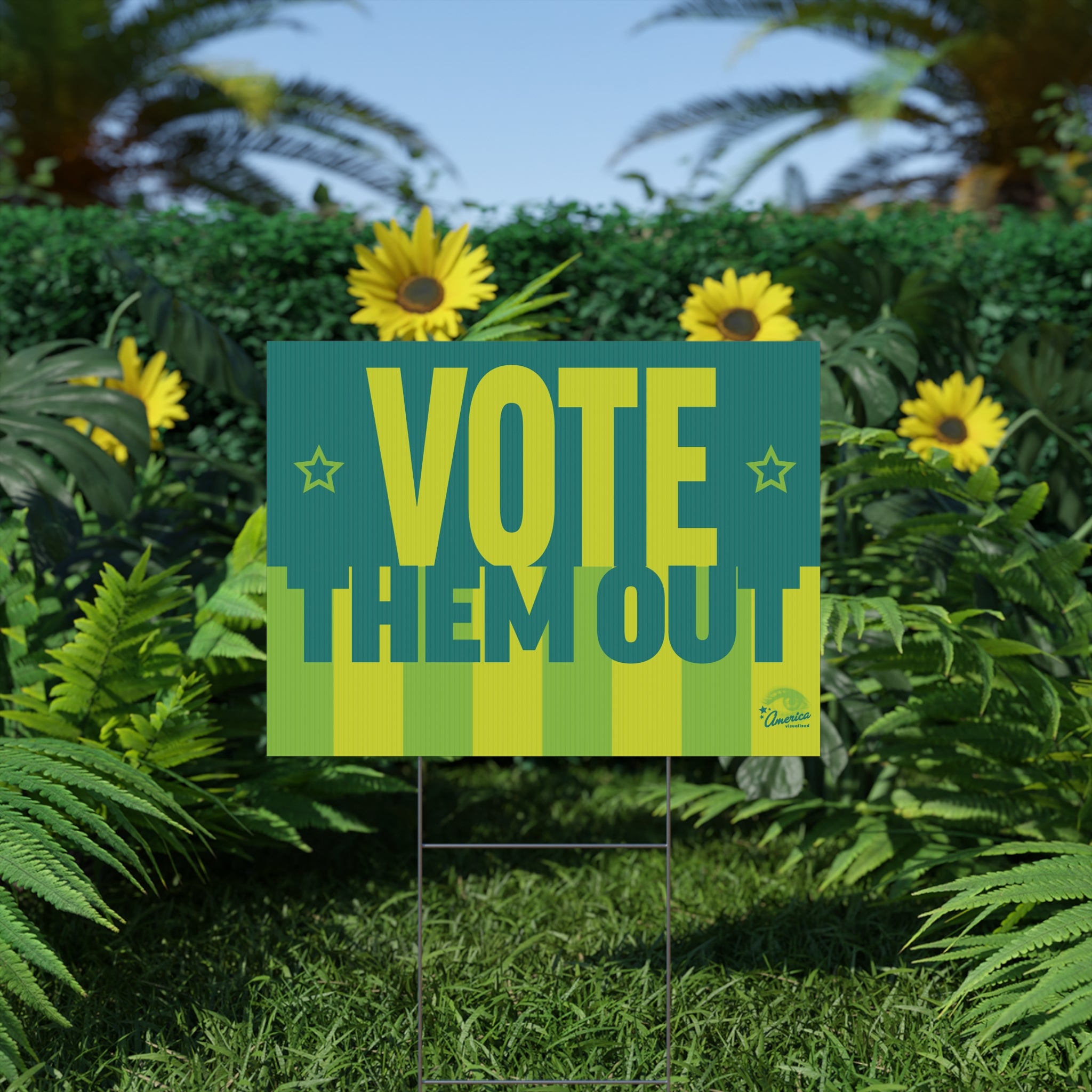 "Vote Them Out" Political Election Yard Sign