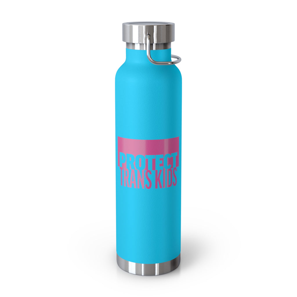 Protect Trans Kids 22oz Insulated Copper Vacuum Flask Water Bottle