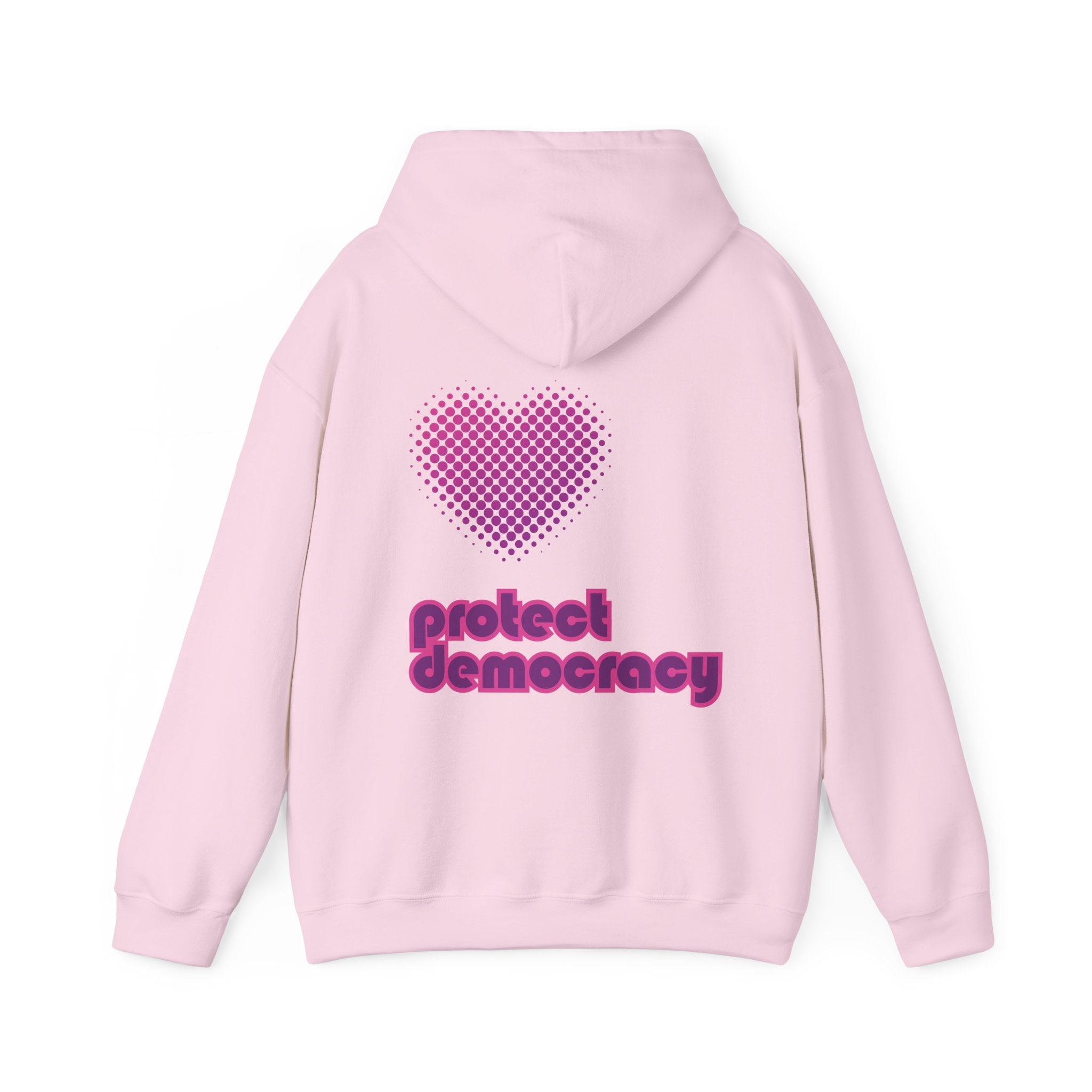 Protect Democracy Heart Hoodie Sweatshirt