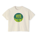 Vote Them Out Boxy Tee — Women's Political Graphic T‑Shirt