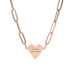 Protect Democracy Paperclip Heart Necklace