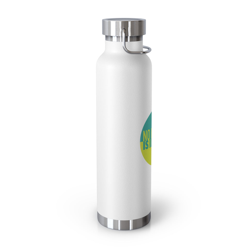 "No Human Is Illegal" Activist Design 22oz Insulated Water Bottle