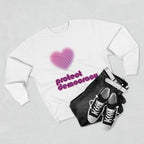 "Protect Democracy" Heart Crewneck Sweatshirt