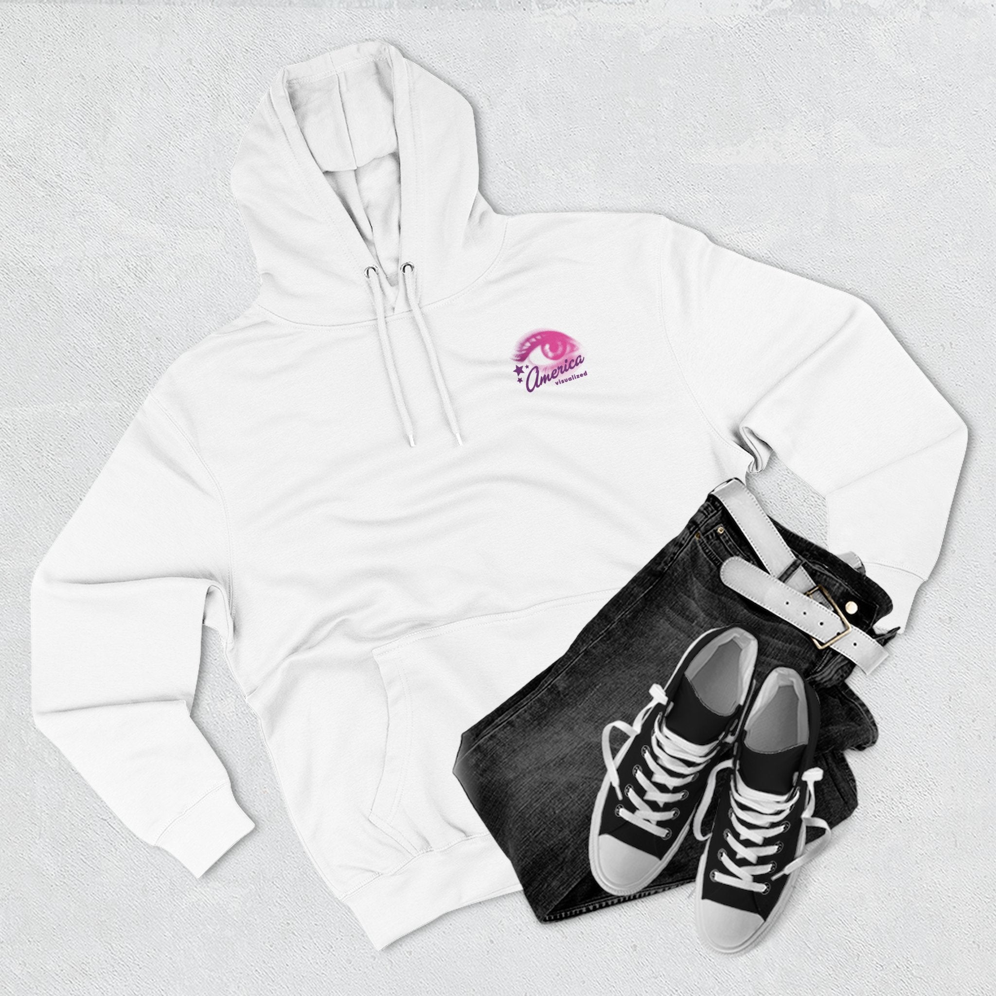 "Protect Democracy" Retro Heart Pro-Democracy Hoodie