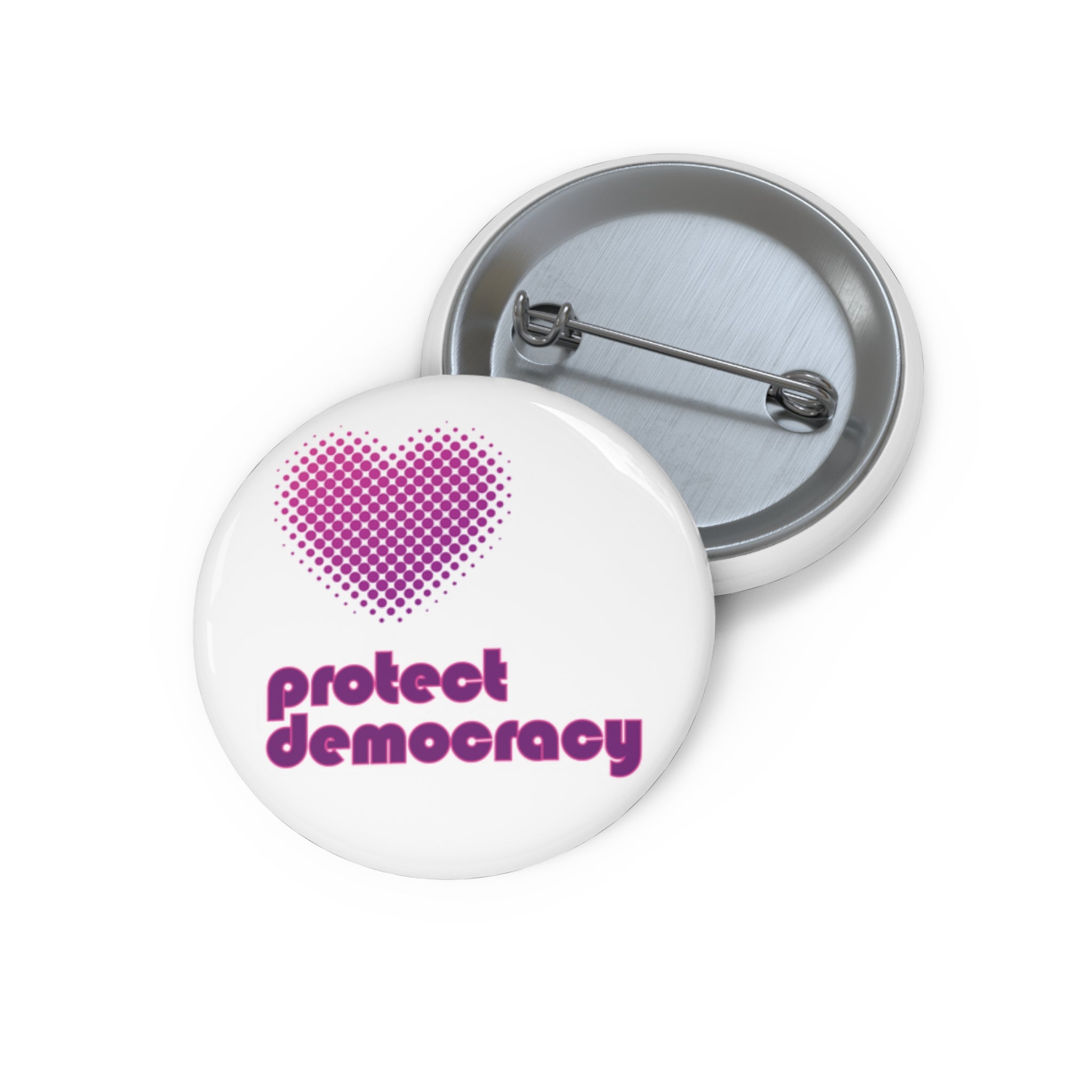 Protect Democracy Pin Button