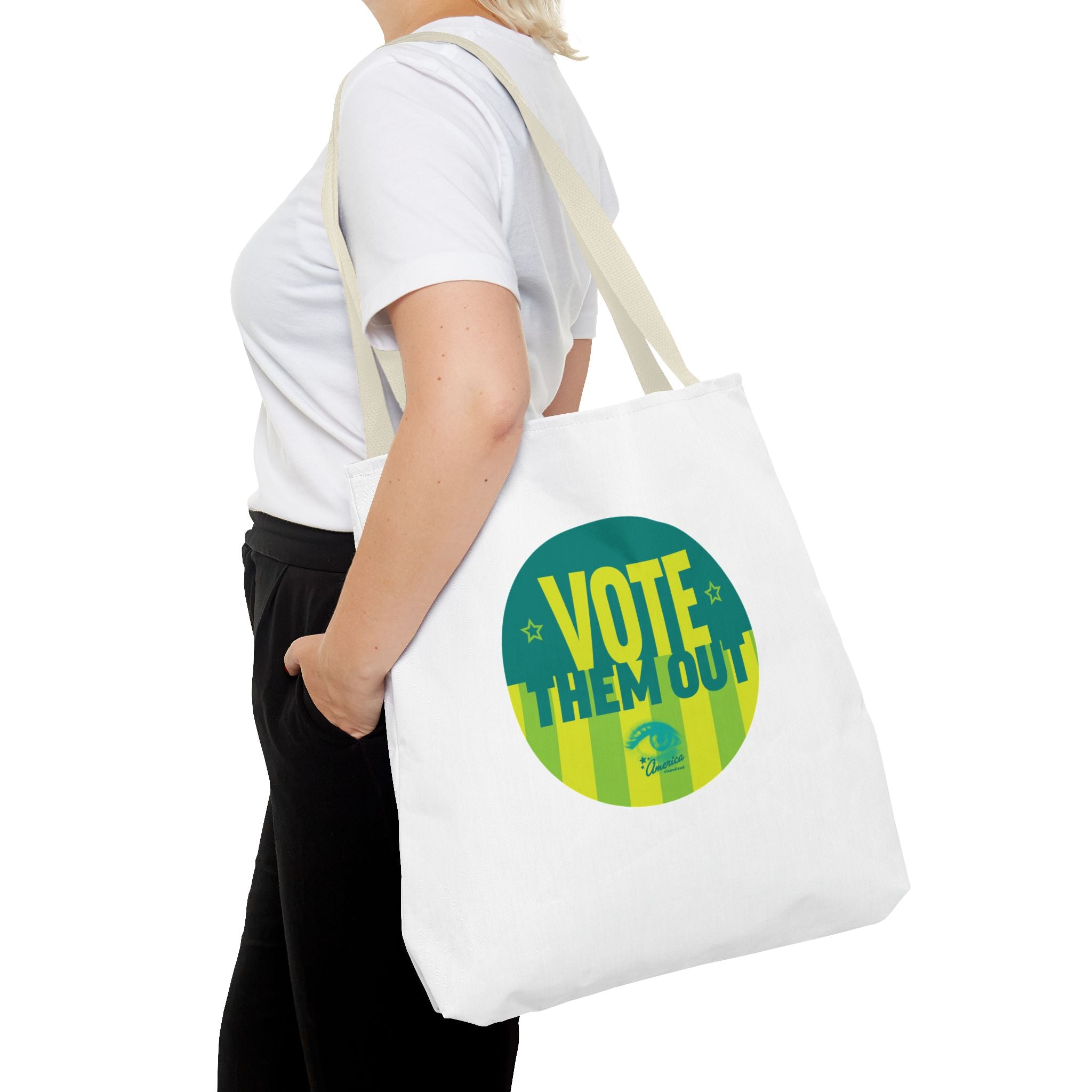 "Vote Them Out" Political Protest Canvas Tote Bag