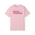"Here for Democracy" T-Shirt Retro 80's Pink Political Statement Tee