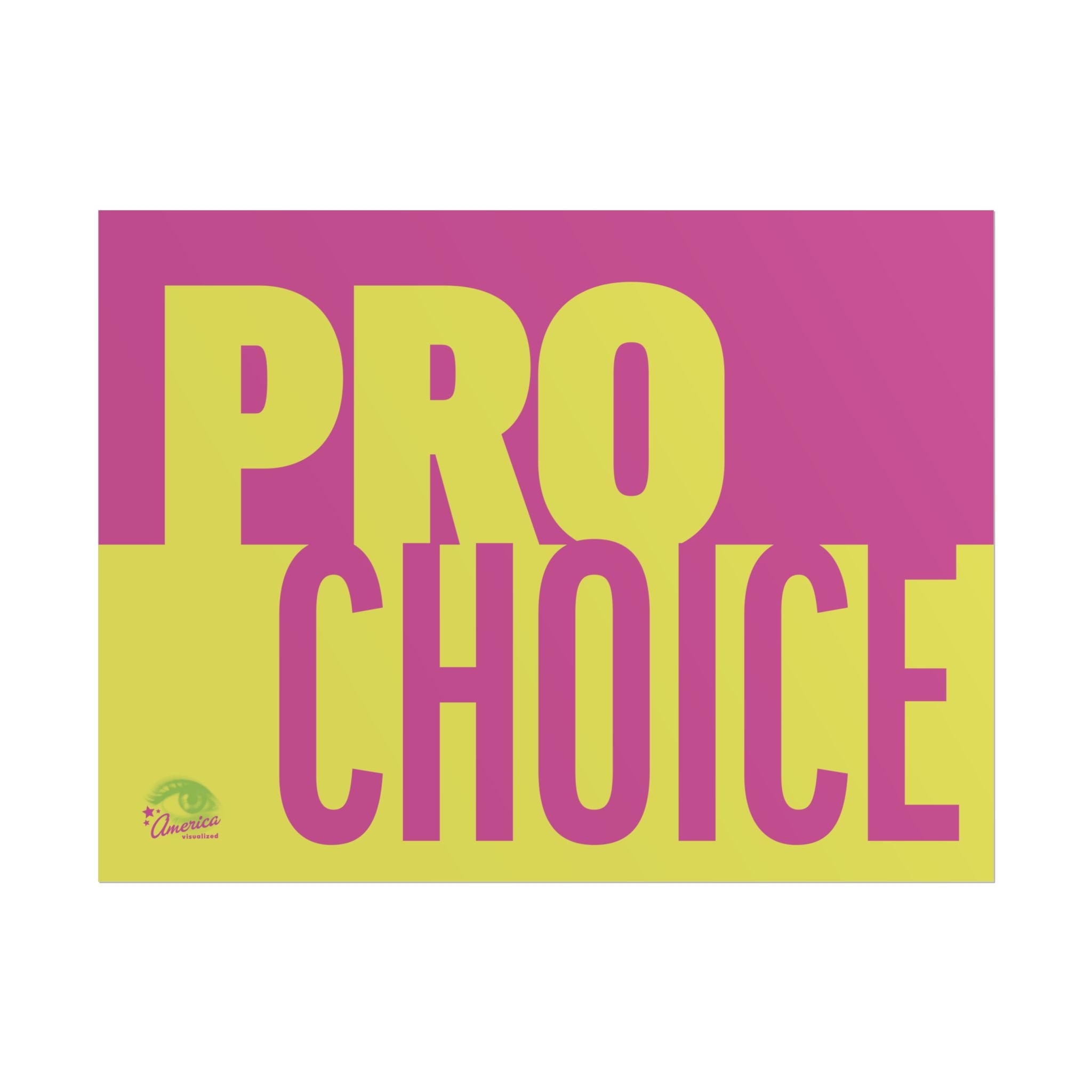 PRO CHOICE 24" x 18" Protest Sign Poster