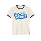 "Be a Voter!" Ringer Tee Political Vote Awareness T-Shirt
