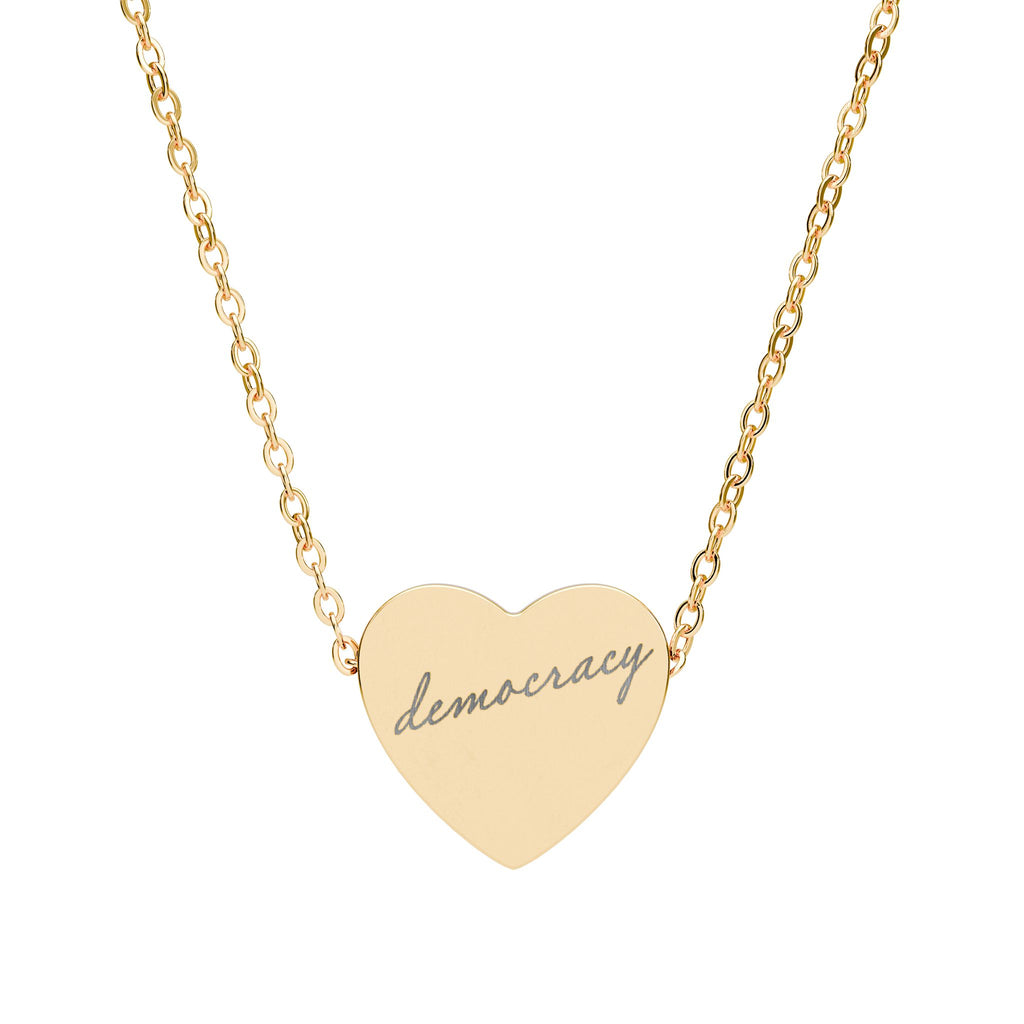 I Heart Democracy Necklace