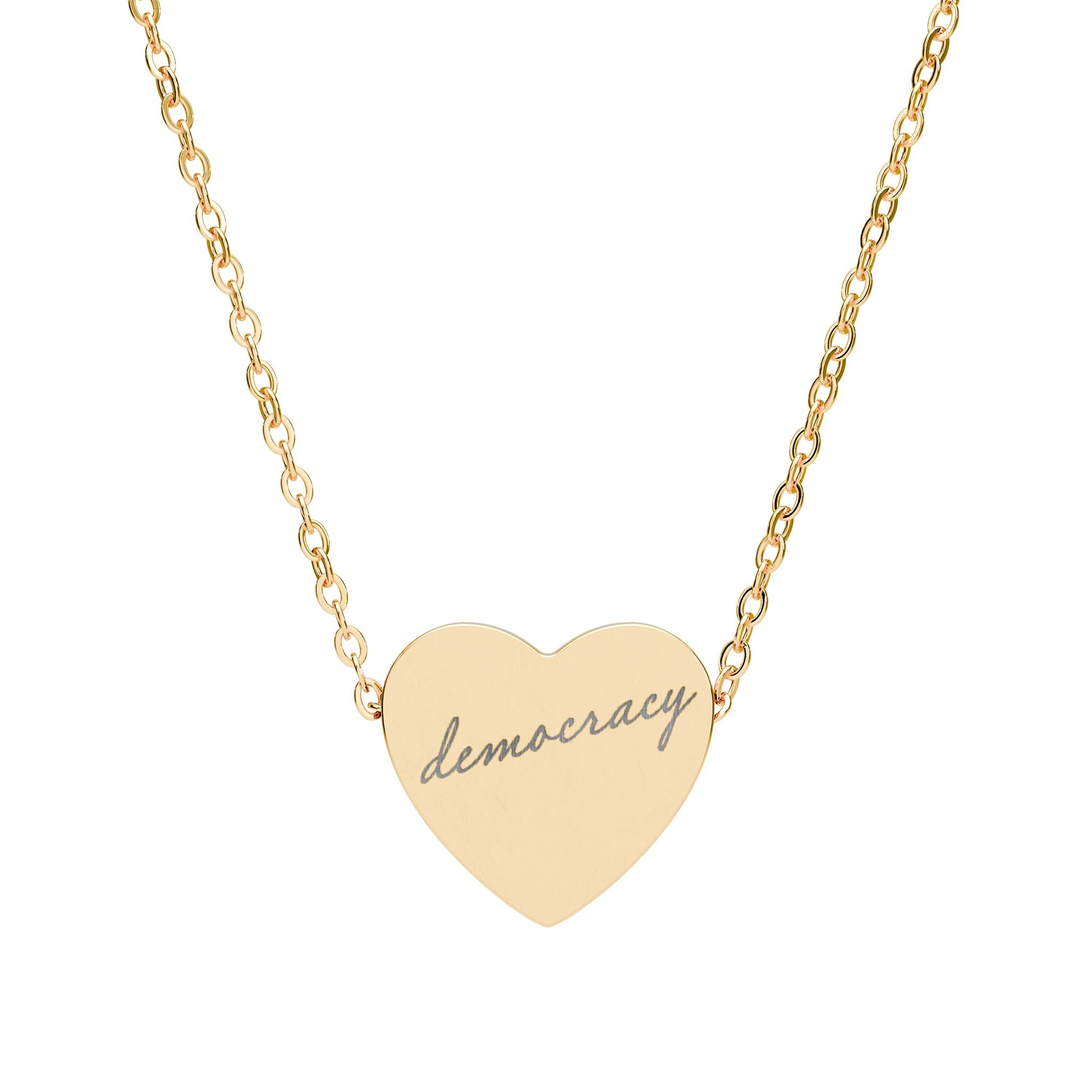 I Heart Democracy Necklace