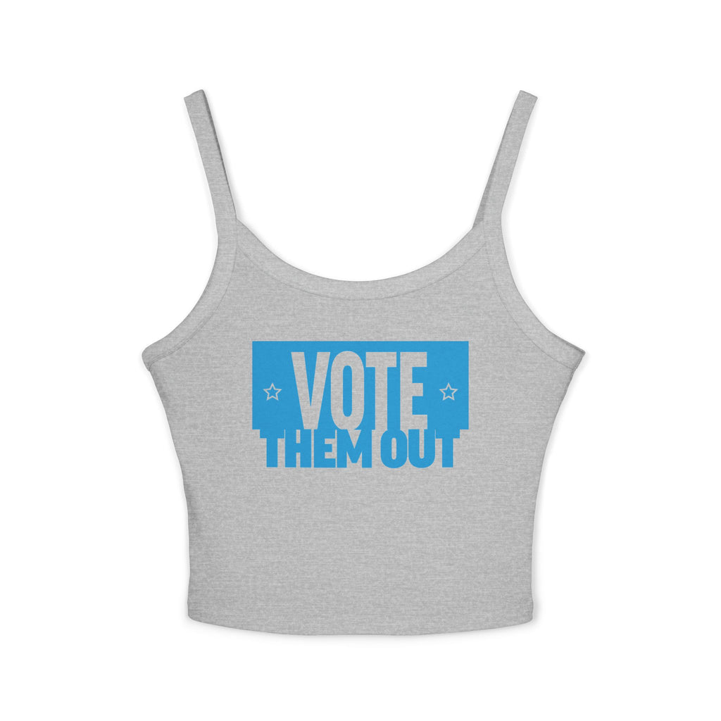 Vote Them Out Crop Spaghetti Strap Tank Top Tee