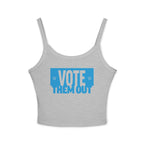 Vote Them Out Crop Spaghetti Strap Tank Top Tee