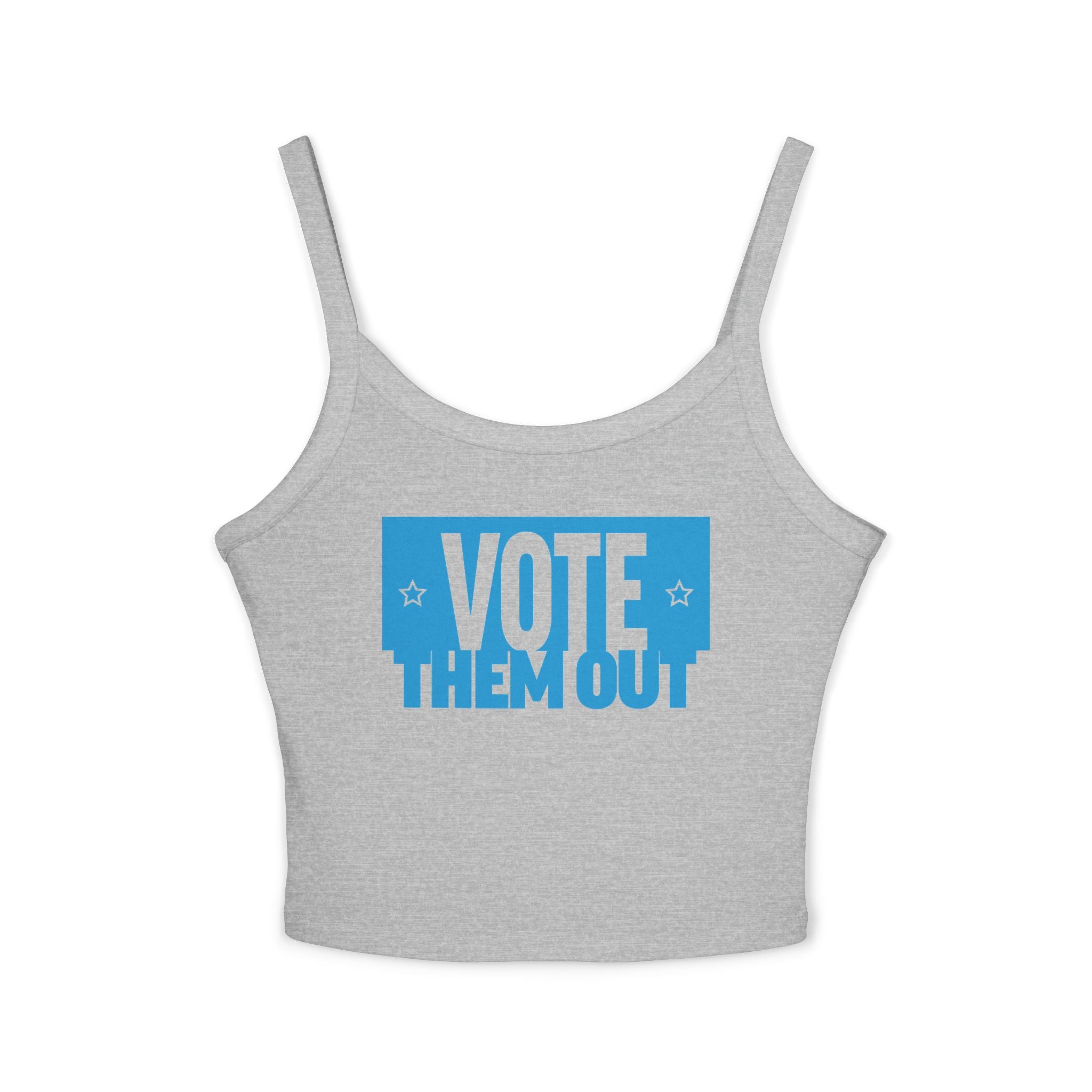 Vote Them Out Crop Spaghetti Strap Tank Top Tee