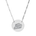 “VOTE THEM OUT” Engraved Circle Pendant Necklace