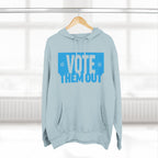 "Vote Them Out" Hoodie Blue — Political Activism Pullover