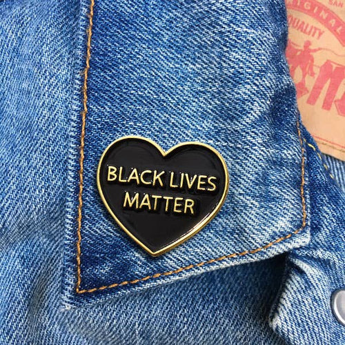"Black Lives Matter" Enamel Protest Pin
