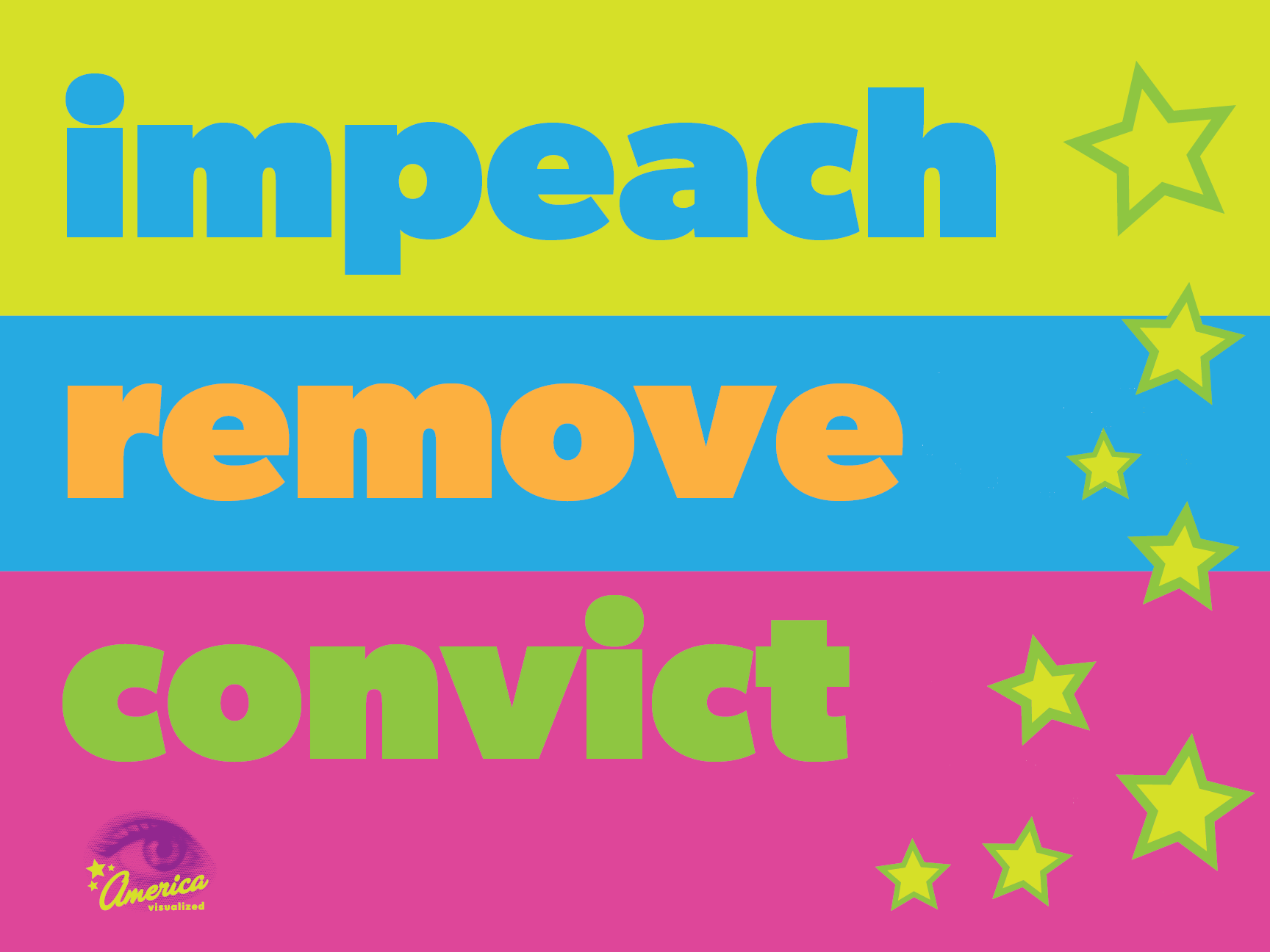 DOWNLOAD: Impeach, Remove, Convict - Protest Sign