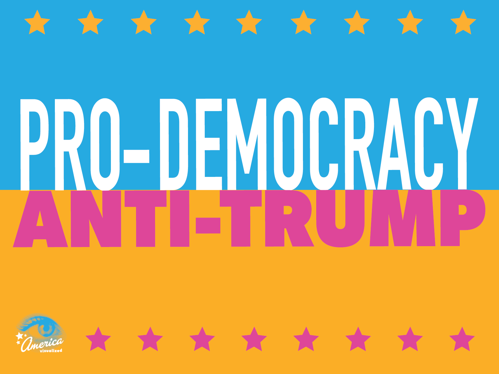 DOWNLOAD: Pro-Democracy, Anti-Trump - Protest Sign