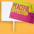 PROTEST SIGN KIT Reusable Protest Sign with Interchangeable Graphics